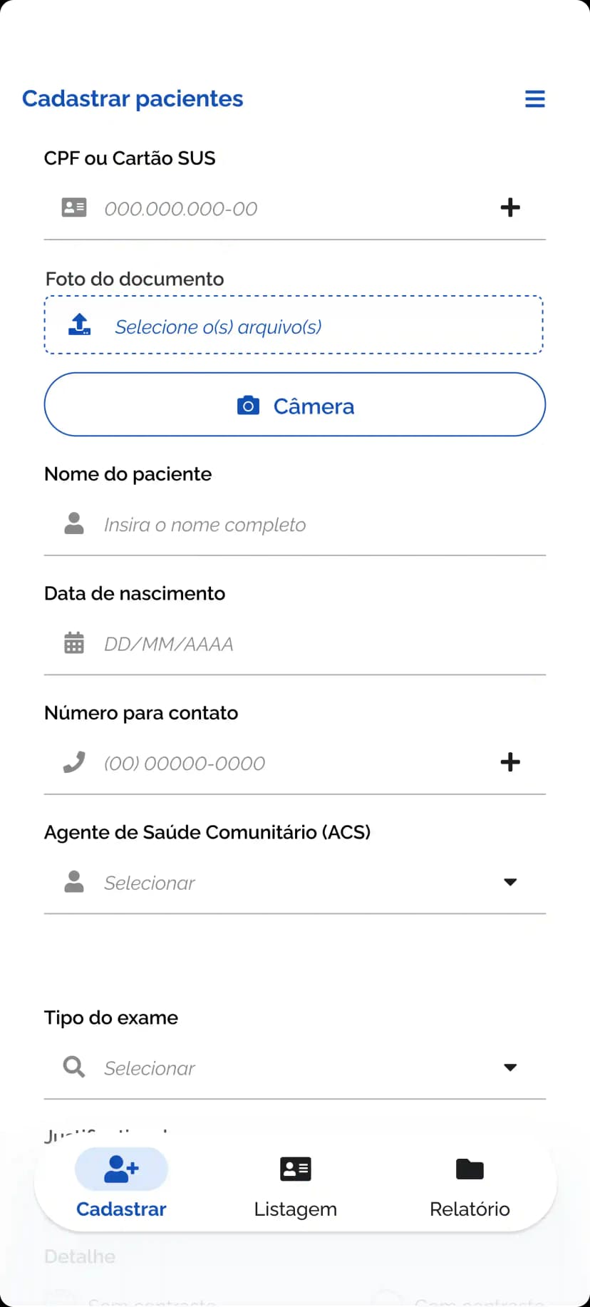 Interface da versão V5