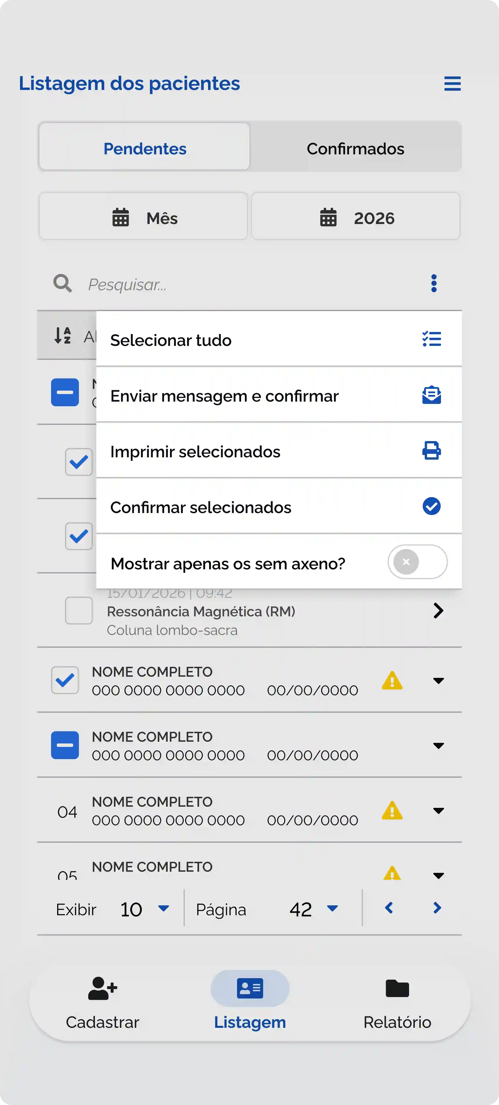 Prévia de Funcionalidade - Tela 13